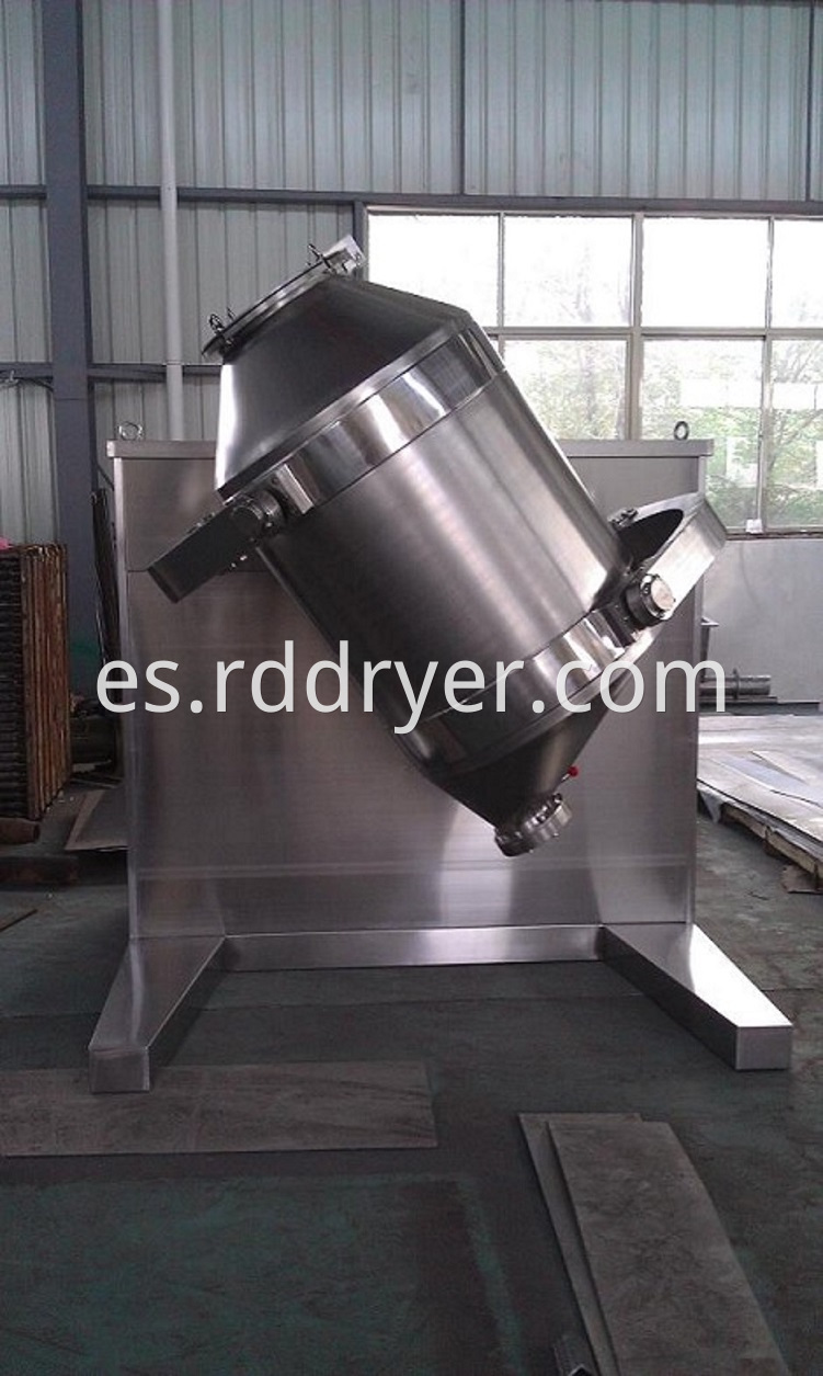 High Efficiency Three Dimension Dry Powder Blender Unit for Food